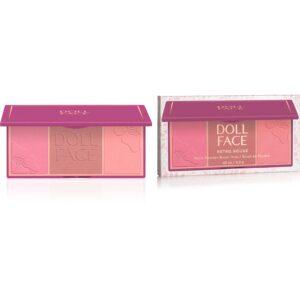 Doll Face Retro Rouge Matte Powder Blush Trios Audrey