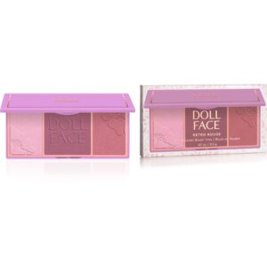 Doll Face Retro Rouge Matte Powder Blush Trios Sophia