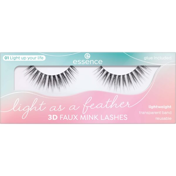 essence Light As A Feather 3D Faux Mink Lashes 01 Light up your life