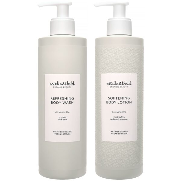 Estelle&Thild Organic Beauty Citrus Menthe Body Wash & Lotion Duo 400