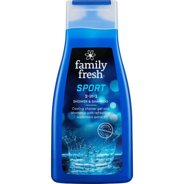 Family Fresh Sport Cooling Shower and Shampoo 500 ml