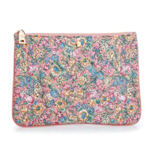 Fan Palm Rosie Flower Clutch