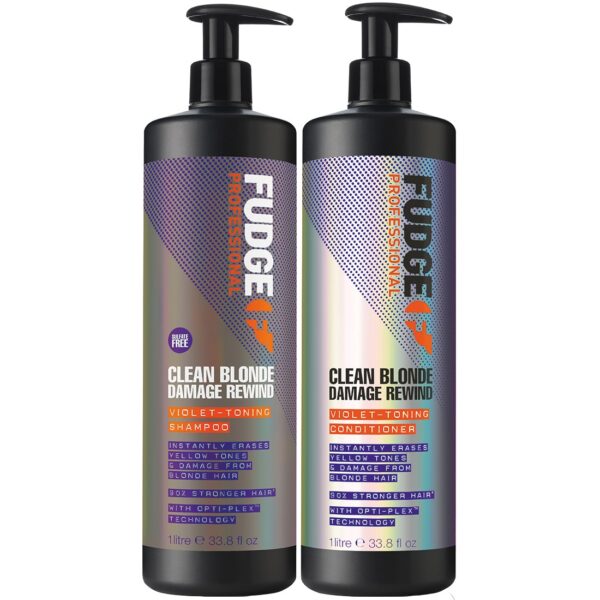 Fudge Care Clean Blonde Damage Rewind Duo