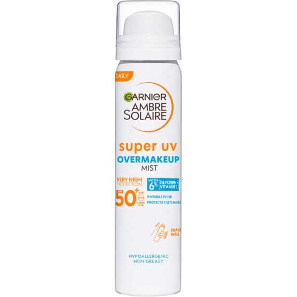 Garnier Ambre Solaire Super UV Over Makeup Protection Mist with Hyalur