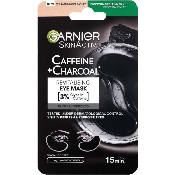 Garnier SkinActive Caffeine + Charcoal Eye Mask 5 g