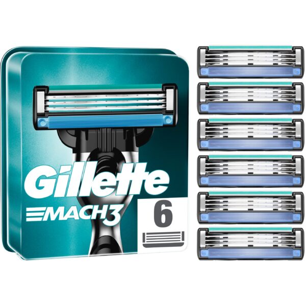 Gillette Mach3 Men&apos;s Razor Blade Refills 6 stk