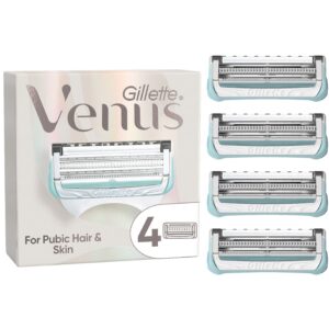 Gillette Venus For Pubic Hair & Skin Women&apos;s Razor Blades 4 Pcs