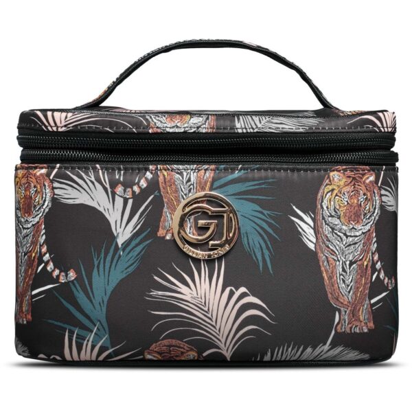 Gillian Jones Beautybox Black Tiger And Palm Print