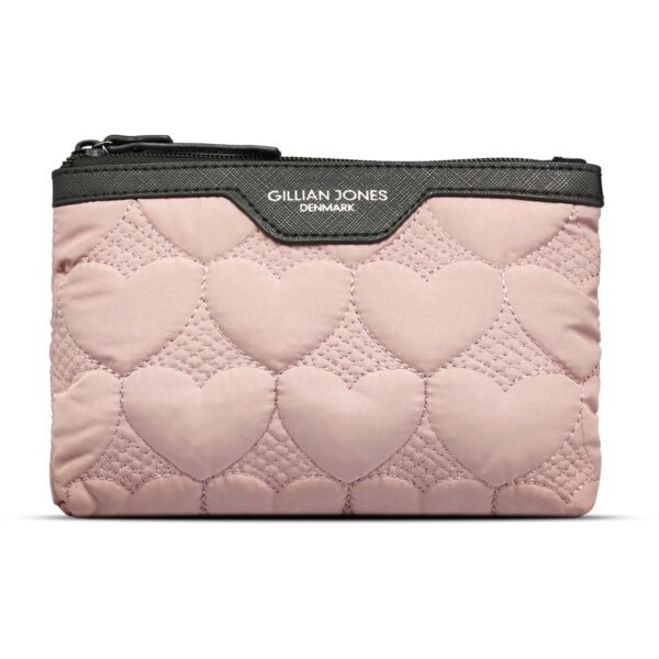 Gillian Jones Urban Travel Makeup Purse Rose Hearts