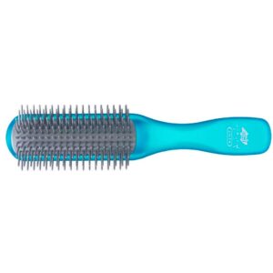 Kent Brushes Airhedz Glo Half Round Detangling Brush Blue