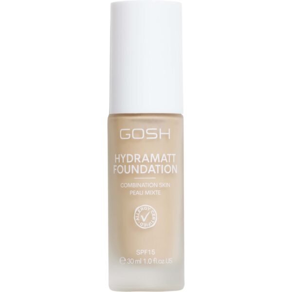 Gosh Hydramatt Foundation 30 ml 002Y Very Light - Yellow/Cold Underton