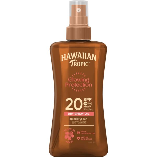 Hawaiian Tropic Glowing Protection Dry Oil Spray SPF20 200 ml