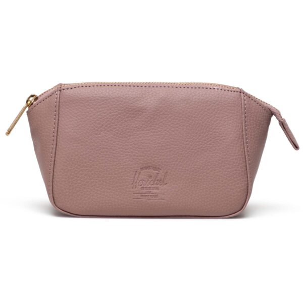 Herschel Milan Small Toiletry Bag Vegan Leather Ash Rose