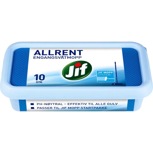 Jif Allrent Engangsvåtmopp 10 stk