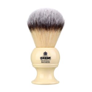 Kent Brushes Ivory Silvertex Synthetic Shaving Brush