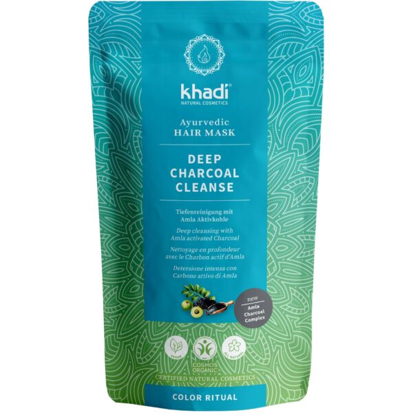 Khadi Ayurvedic Hair Mask Deep Charcoal Cleanse