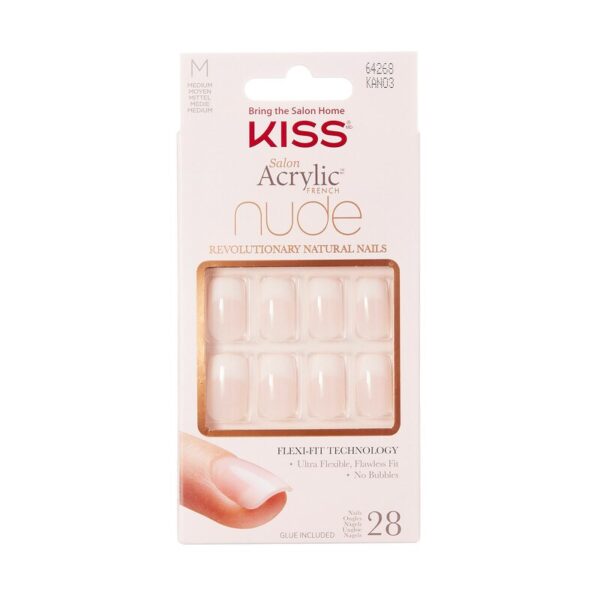 Kiss Salon Acrylic French Nude Revolutionary Natural Nails Medium