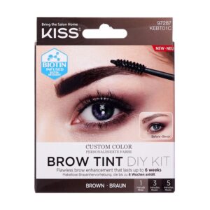 Kiss Brow Tint Diy Kit Brown