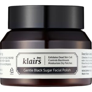 Klairs Gentle Black Deep Cleansing Black Sugar Facial Polish