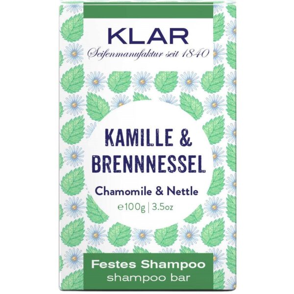 Klar Seifen Chamomile & Nettle Shampoo Bar 100 g