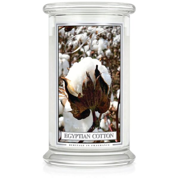 Kringle Candle Egyptian Cotton 2 Wick Large Jar 100 h