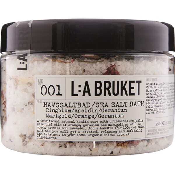 L:a Bruket Saltbad Ringblom/Apelsin/Geranium 450 g