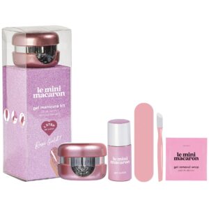 Le Mini Macaron Gel Manicure Kit Rose Gold