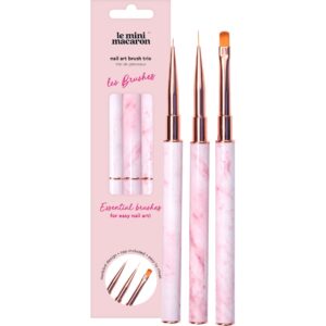 Le Mini Macaron Nail Art Brush Trio Les Brushes