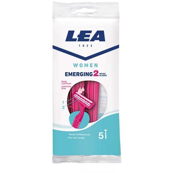 LEA Women Disposable 2 Blade Razors for Women 5 Pack