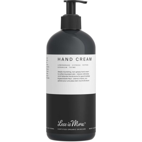 Less Is More Organic Hand Cream Lemongrass Eco Size 500 ml