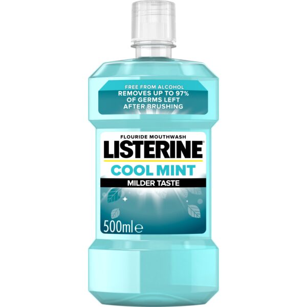 Listerine Milder Taste  Milder Taste Mouthwash Cool Mint 500 ml