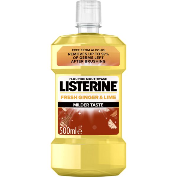 Listerine Milder Taste  Mouthwash Fresh Ginger & Lime 500 ml