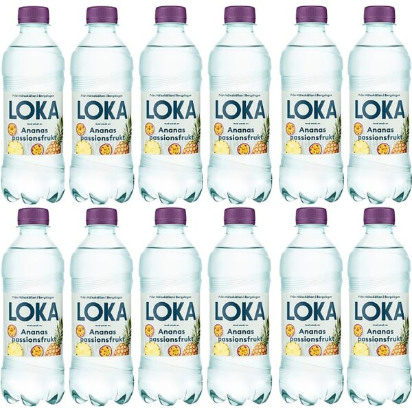 LOKA Ananas Passionsfrukt 12 x 33 cl