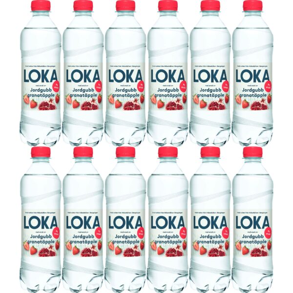 LOKA Jordgubb Granatäpple 12 x 50 cl