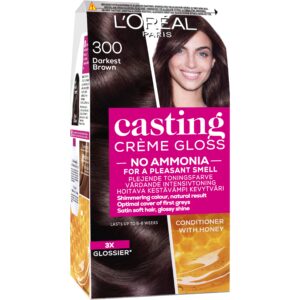 Loreal Paris Casting Crème Gloss Conditioning Color 300 Darkest Brown