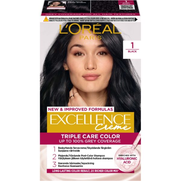 Loreal Paris Excellence Crème Triple Care Color 1 Black