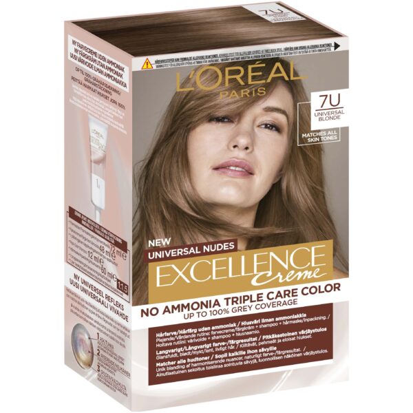 Loreal Paris Excellence  Universal Nudes Blonde 7U