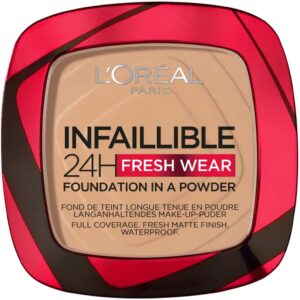 Loreal Paris Infaillible 24H Fresh Wear Powder Foundation Golden Beige