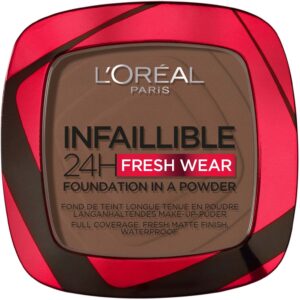 Loreal Paris Infaillible Fresh Wear 24H Powder Foundation  390 Ebony