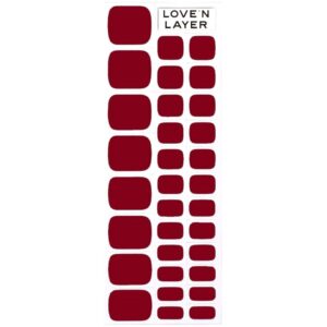 Love&apos;n Layer   Solid Toe Layers Burgundy Red