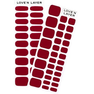 Love&apos;n Layer Burgundy Kit Hand + Toe Burgundy Red