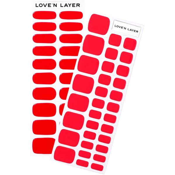 Love&apos;n Layer Red Kit Hand + Toe Lady Red