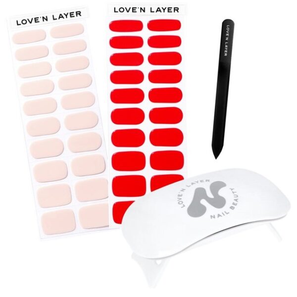 Love&apos;n Layer Startkit Hand Light Pink & Lady Red