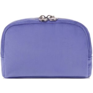 LULU&apos;S ACCESSORIES Cosmetic Bag Velvet Blue