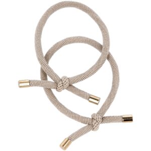 By Lyko 2 pack Hair Ties w/knot Lt Beige