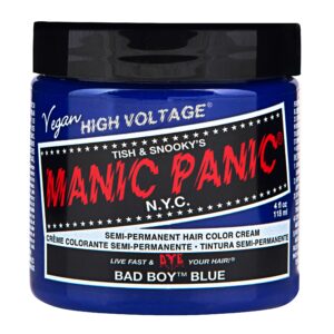 Manic Panic Semi-Permanent Hair Color Cream Bad Boy Blue