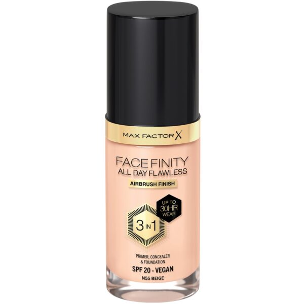 Max Factor Facefinity All Day Flawless 3 In 1 Foundation N55 Beige