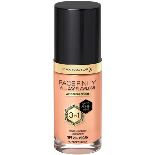 Max Factor Facefinity All Day Flawless 3 In 1 Foundation N77 Soft Hone