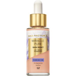 Max Factor Miracle Pure 2in1 Skin Reset Serum Foundation 10-30 Fair