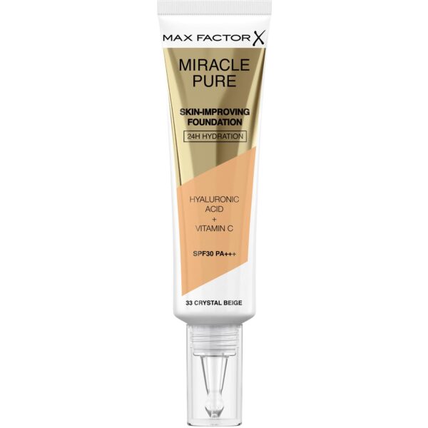 Max Factor Miracle Pure Skin-Improving Foundation 33 Crystal Beige